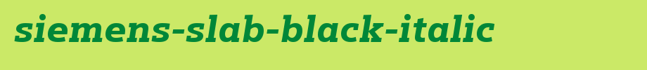 Siemens-Slab-Black-Italic.ttf是一款不错的英文字体下载