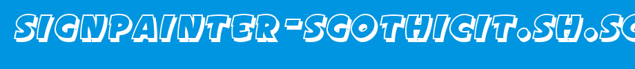 SignPainter-sGothicIt.Sh.SC-JL.ttf是一款不错的英文字体下载