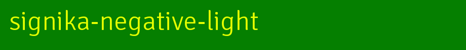 Signika-Negative-Light.ttf是一款不错的英文字体下载