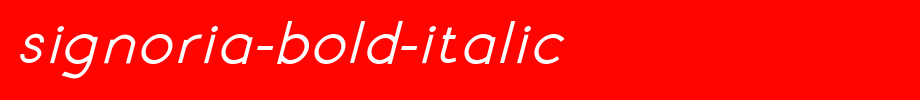 Signoria-Bold-Italic.ttf是一款不错的英文字体下载