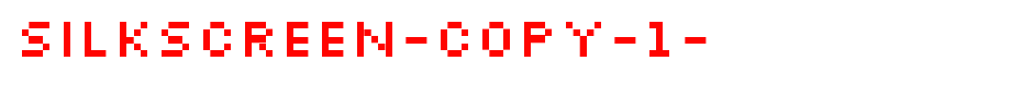 Silkscreen-copy-1-.ttf is a good English font download
(Art font online converter effect display)