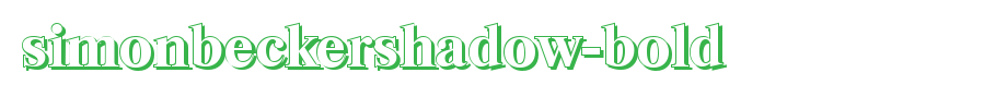 SimonBeckerShadow-Bold.ttf是一款不错的英文字体下载