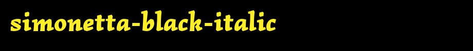 Simonetta-Black-Italic.ttf is a good English font download
(Art font online converter effect display)