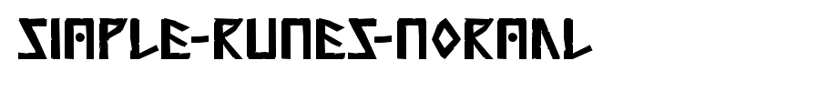 Simple-Runes-Normal.ttf是一款不错的英文字体下载(字体效果展示)