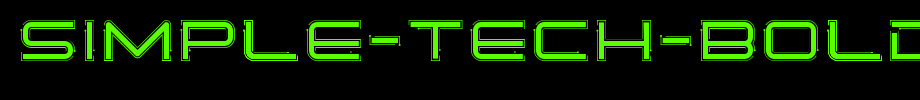 Simple-Tech-Bold-02.ttf is a good English font download