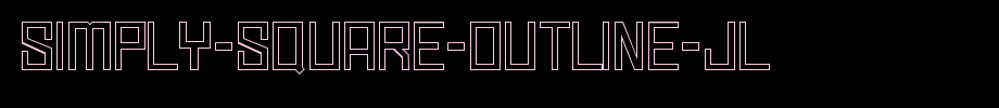 Simply-Square-Outline-JL.ttf是一款不错的英文字体下载