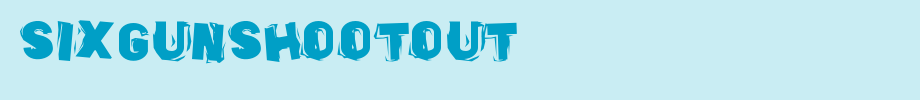 SixGunShootout.ttf is a good English font download