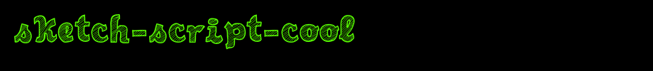 Sketch-Script-Cool.otf is a good English font download
(Art font online converter effect display)