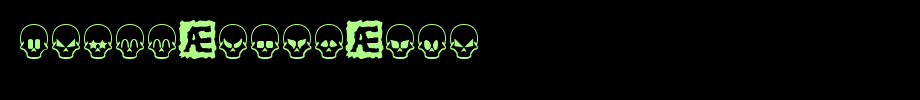 Skull-Capz-BRK.ttf is a good English font download
(Art font online converter effect display)