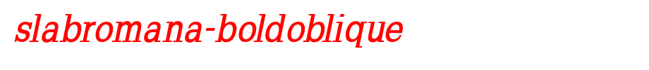 SlabRomana-BoldOblique.ttf是一款不错的英文字体下载