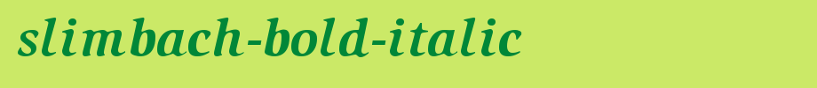 Slimbach-Bold-Italic.ttf是一款不错的英文字体下载