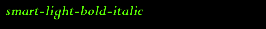 Smart-Light-Bold-Italic.ttf是一款不错的英文字体下载
