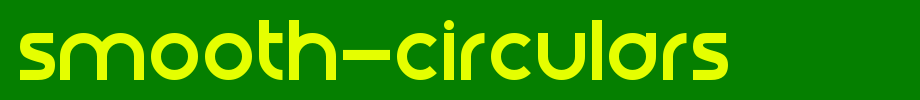 Smooth-Circulars.otf是一款不错的英文字体下载的文字样式