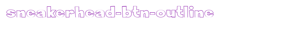 Sneakerhead-BTN-Outline.ttf是一款不错的英文字体下载(字体效果展示)