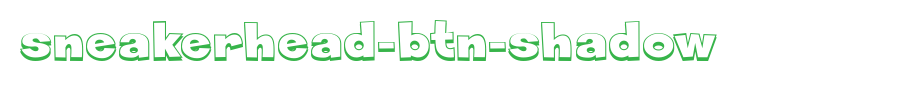 Sneakerhead-BTN-Shadow.ttf is a good English font download
(Art font online converter effect display)