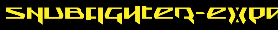 Snubfighter-Expanded.ttf is a good English font download
(Art font online converter effect display)