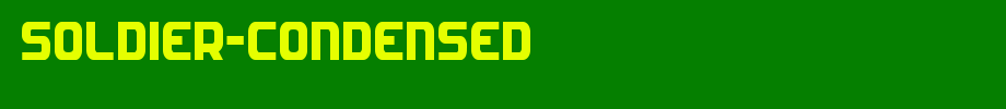 Soldier-Condensed.ttf是一款不错的英文字体下载