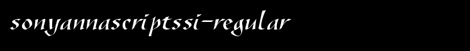 SonyannaScriptSSi-Regular.ttf is a good English font download