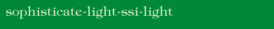 Sophisticate-light-SSI-light. TTF is a good English font download
(Art font online converter effect display)