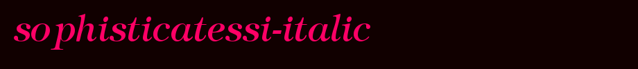 SophisticateSSi-Italic.ttf is a good English font download
