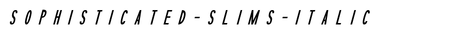 Sophisticated-Slims-Italic.otf is a good English font download
