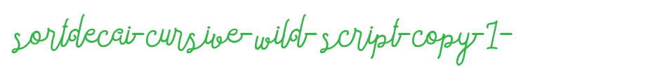 Sortdecai-Cursive-Wild-Script-copy-1-.ttf是一款不错的英文字体下载