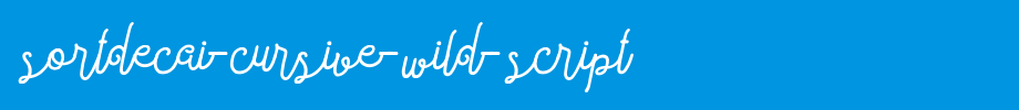 Sortdecai-Cursive-Wild-Script.ttf是一款不错的英文字体下载(字体效果展示)