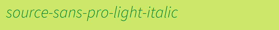 Source-Sans-Pro-Light-Italic.ttf是一款不错的英文字体下载