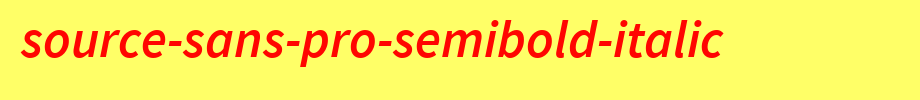 Source-Sans-Pro-Semibold-Italic.ttf是一款不错的英文字体下载