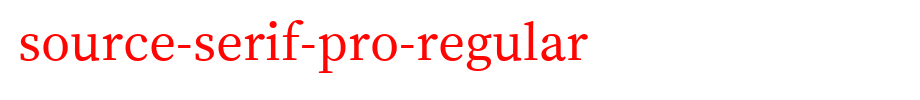 Source-Serif-Pro-Regular.ttf是一款不错的英文字体下载