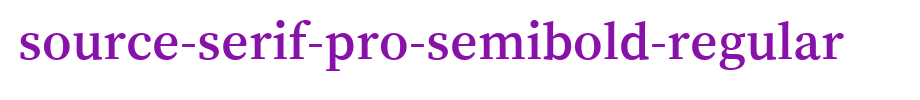 Source-Serif-Pro-Semibold-Regular.ttf是一款不错的英文字体下载
