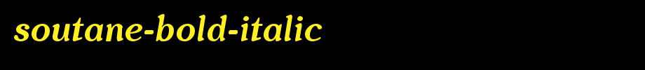 Soutane-Bold-Italic.ttf是一款不错的英文字体下载