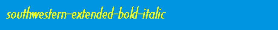 Southwestern-Extended-Bold-Italic.ttf是一款不错的英文字体下载