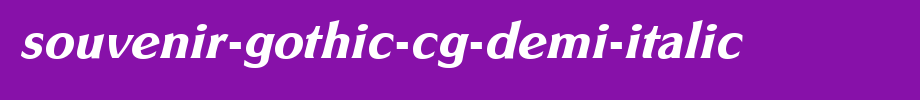 Souvenir-gothic-CG-demi-italic.ttf is a good English font download
(Art font online converter effect display)