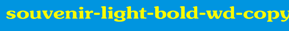 Souvenir-Light-Bold-Wd-copy-2-.ttf是一款不错的英文字体下载