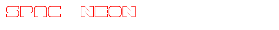 Spac3-neon.ttf是一款不错的英文字体下载的文字样式