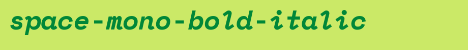 Space-Mono-Bold-Italic.ttf是一款不错的英文字体下载