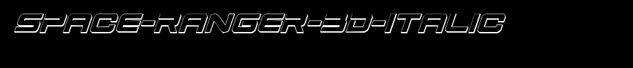 Space-Ranger-3D-Italic.ttf是一款不错的英文字体下载