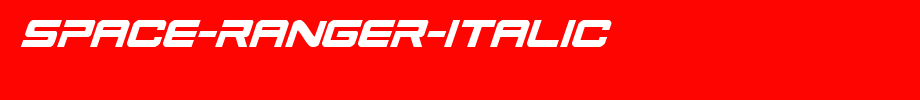 Space-Ranger-Italic.ttf是一款不错的英文字体下载(字体效果展示)
