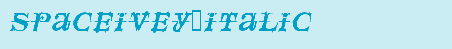 SpaceIvey-Italic.ttf是一款不错的英文字体下载的文字样式