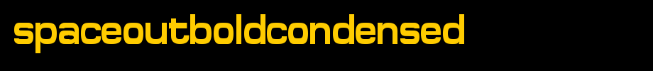SpaceOutBoldCondensed.ttf是一款不错的英文字体下载的文字样式