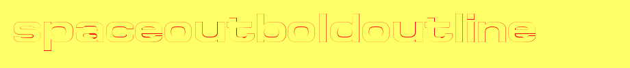 SpaceOutBoldOutline.ttf is a good English font download
(Art font online converter effect display)