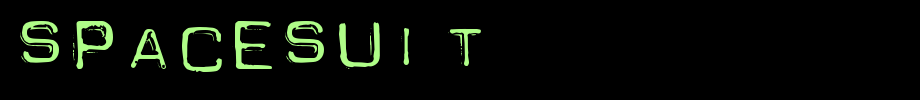 Spacesuit.ttf是一款不错的英文字体下载的文字样式