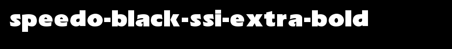 Speedo-black-SSI-extra-bold. TTF is a good English font download