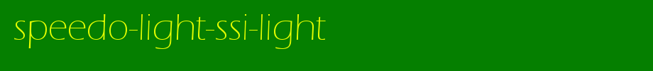Speedo-Light-SSi-Light.ttf是一款不错的英文字体下载