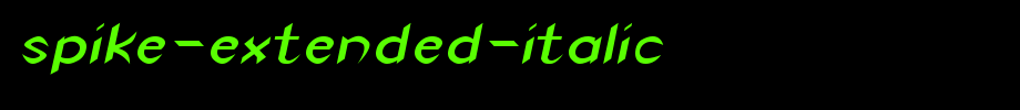 Spike-Extended-Italic.ttf是一款不错的英文字体下载(字体效果展示)