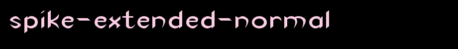Spike-Extended-Normal.ttf is a good English font download
(Art font online converter effect display)