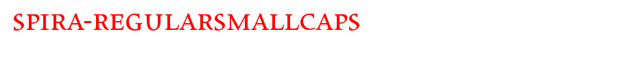 Spira-RegularSmallCaps.ttf是一款不错的英文字体下载(字体效果展示)