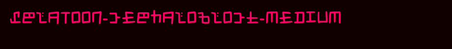 Splatoon-cephaloblock-medium. TTF is a good English font download
(Art font online converter effect display)