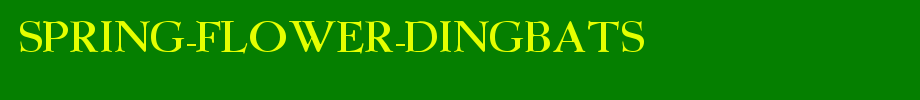 Spring-flower-dingbats.ttf is a good English font download
(Art font online converter effect display)